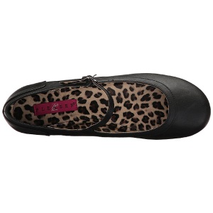 Nero Ecopelle ANNA-02 grandi taglie scarpe ballerine