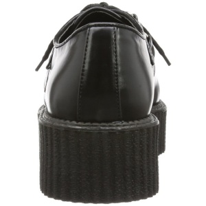 Nero Ecopelle V-CREEPER-502 Scarpe Creepers da Uomo Plateau