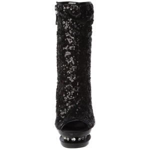 Nero Lustrini 15,5 cm BLONDIE-R-1008 Plateau Stivaletti Tacco