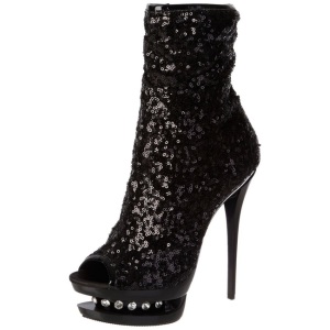 Nero Lustrini 15,5 cm BLONDIE-R-1008 Plateau Stivaletti Tacco