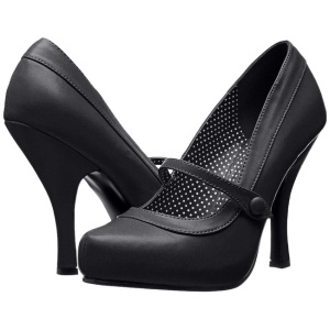 Nero Matto 12 cm retro vintage CUTIEPIE-02 scarpe mary jane con plateau nascosto