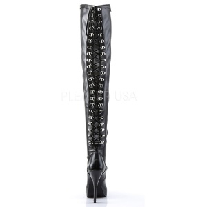 Nero Matto 13,5 cm INDULGE-3063 Stivali alti e sopra al ginocchio