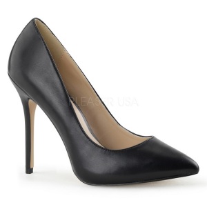 Nero Matto 13 cm AMUSE-20 scarpe tacchi a spillo con punta