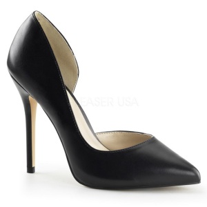 Nero Matto 13 cm AMUSE-22 Scarpe Dcollet Classico Donna