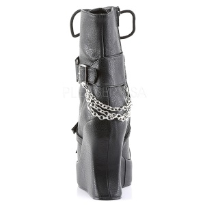 Nero Matto 13 cm BRAVO-89 Plateau Stivaletti Gotico