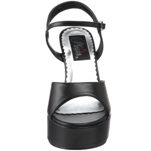 Nero Matto 13 cm DOLLY-09 scarpe tacco alto numeri grandi per uomo