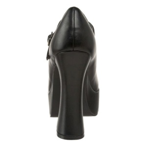 Nero Matto 13 cm DOLLY-50 Mary Jane Plateau Scarpe Dcollet