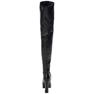 Nero Matto 13 cm ELECTRA-3000Z Stivali alti e sopra al ginocchio