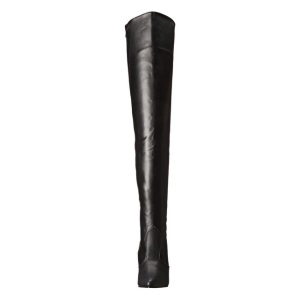 Nero Matto 13 cm SEDUCE-3010 stivali overknee tacco alto