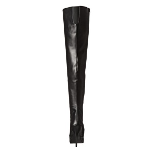 Nero Matto 13 cm SEDUCE-3010 stivali overknee tacco alto