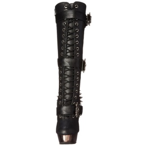 Nero Matto 14 cm MUERTO-2028 Plateau Stivali Gotico
