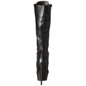 Nero Opaco 15,5 cm DELIGHT-2023 Plateau Stivali Donna