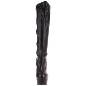 Nero Opaco 15 cm Pleaser DELIGHT-2000 Stivali Donna