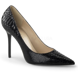 Nero Pelle 10 cm CLASSIQUE-20SP Scarpe Dcollet Tacco Stiletto