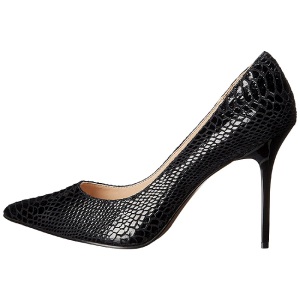 Nero Pelle 10 cm CLASSIQUE-20SP Scarpe Dcollet Tacco Stiletto