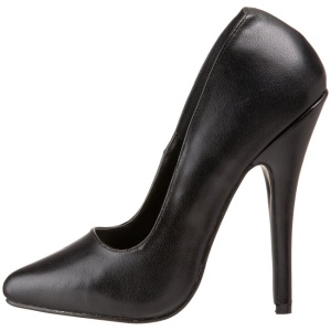 Nero Pelle 15 cm DOMINA-420 Tacchi altissimi da uomo