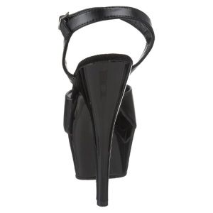 Nero Pelle 15 cm Pleaser KISS-209 Tacchi Alti Plateau