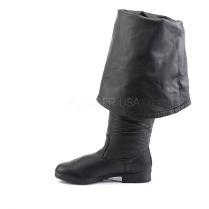 Nero Pelle 4 cm MAVERICK-2045 Stivali Alti da Uomo