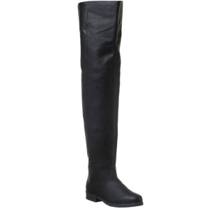 Nero Pelle 4 cm MAVERICK-8824 stivali alti numeri grandi da uomo