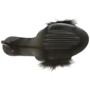Nero Piume 10 cm CLASSIQUE-01F Scarpe Zoccoli da Uomo