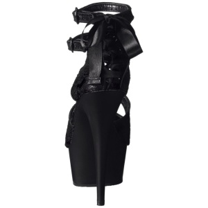 Nero Raso 15 cm Pleaser DELIGHT-678LC Plateau Tacchi Alti