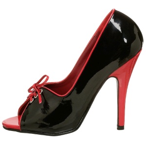 Nero Rosso 12,5 cm SEDUCE-216 Scarpe da donna con tacco altissime