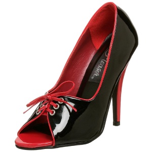 Nero Rosso 12,5 cm SEDUCE-216 Scarpe da donna con tacco altissime