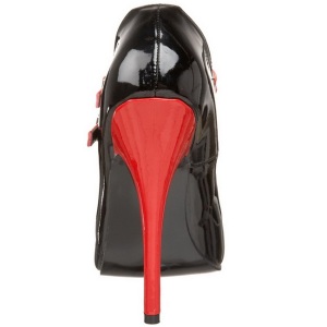 Nero Rosso 15 cm DOMINA-442 Scarpe da donna con tacco altissime
