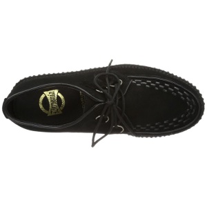 Nero Scamosciata 2,5 cm CREEPER-602S Scarpe Creepers Uomo