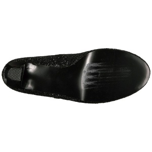 Nero Scintillare 10 cm QUEEN-01 grandi taglie scarpe dcollet