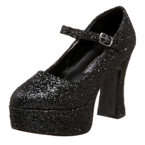 Nero Scintillare 11 cm MARYJANE-50G Scarpe Dcollet Mary Jane