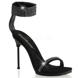 Nero Strass 12 cm CHIC-40 Scarpa Stiletto Tacchi Altissimi