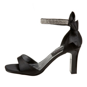 Nero Strass 8,5 cm ROMANCE-372 Sandali Donna con Tacco