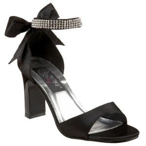 Nero Strass 8,5 cm ROMANCE-372 Sandali Donna con Tacco