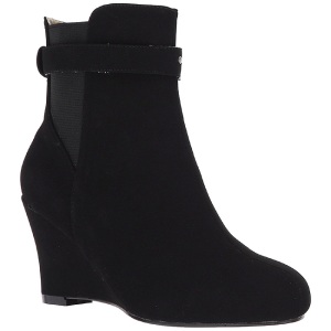 Nero Suede 7,5 cm KIMBERLY-102 grandi taglie stivaletti donna