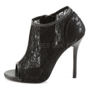 Nero Tessuto 13 cm AMUSE-56 Scarpe Dcollet da Sera