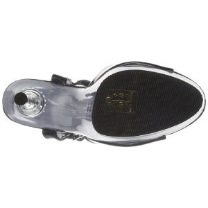 Nero Trasparente 14 cm ALLURE-609 Scarpa Stiletto Alto