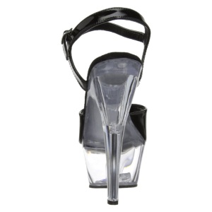 Nero Trasparente 15 cm Pleaser KISS-209 Plateau Tacchi Alti a Spillo