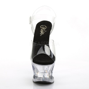 Nero Trasparente 18 cm MOON-708 Plateau Tacchi Alti a Spillo