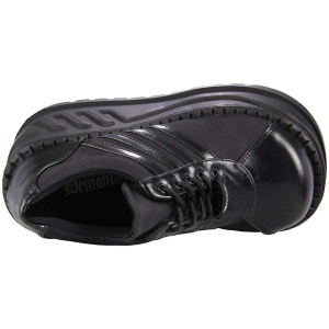 Nero Vegan 12 cm STOMP-08 lolita stivaletti con zeppa plateau