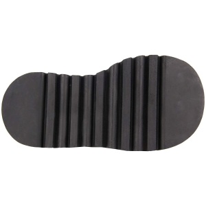 Nero Vegan 12 cm STOMP-08 lolita stivaletti con zeppa plateau