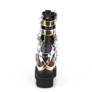 Nero Vegano 12,5 cm ETERNAL-115 demonia stivaletti zeppa altissima