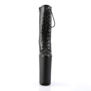 Nero Vegano 25,5 cm BEYOND-1020 tacchi estremi - stivaletti pi plateau alto