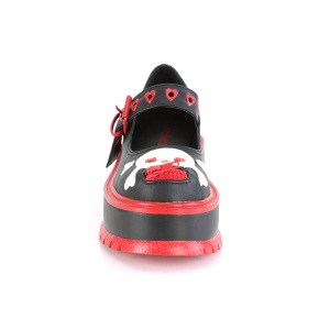 Nero Vegano 5 cm DEMONIA SLACKER-27 scarpe dcollet mary jane plateau