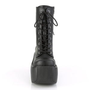 Nero Vegano 9 cm VIOLET-120 stivaletti demoniacult con plateau