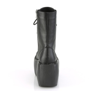 Nero Vegano 9 cm VIOLET-120 stivaletti demoniacult con plateau