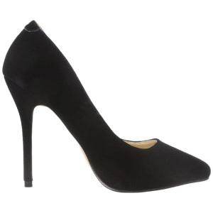 Nero Velluto 13 cm AMUSE-20 scarpe tacchi a spillo con punta