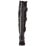 Nero Velluto 9,5 cm GLAM-300 Stivali alti e sopra al ginocchio