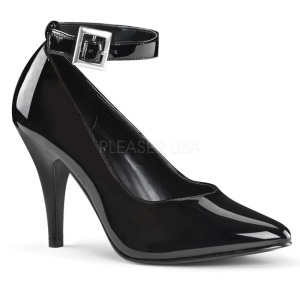 Nero Vernice 10,5 cm DREAM-431 scarpe dcollet con tacchi bassi