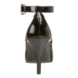 Nero Vernice 10,5 cm DREAM-431 scarpe dcollet con tacchi bassi